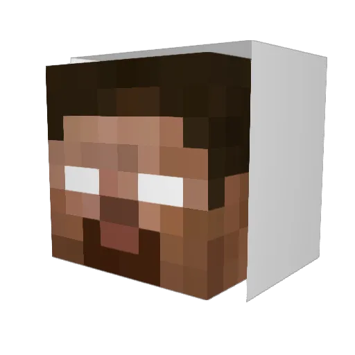 Keymilo Minecraft avatar head, 3D render