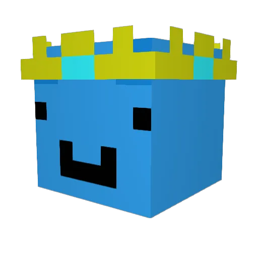 Keymop Minecraft avatar head, 3D render
