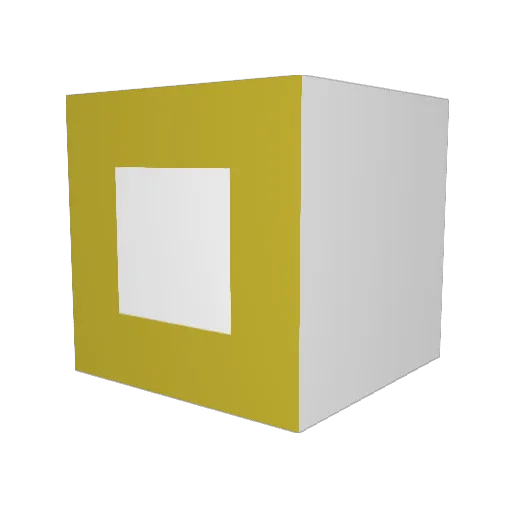 Keynetic Minecraft avatar head, 3D render