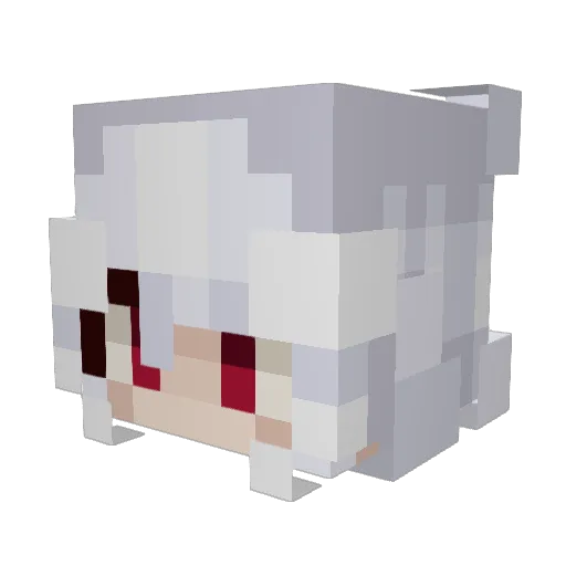 Keynote_goat Minecraft avatar head, 3D render
