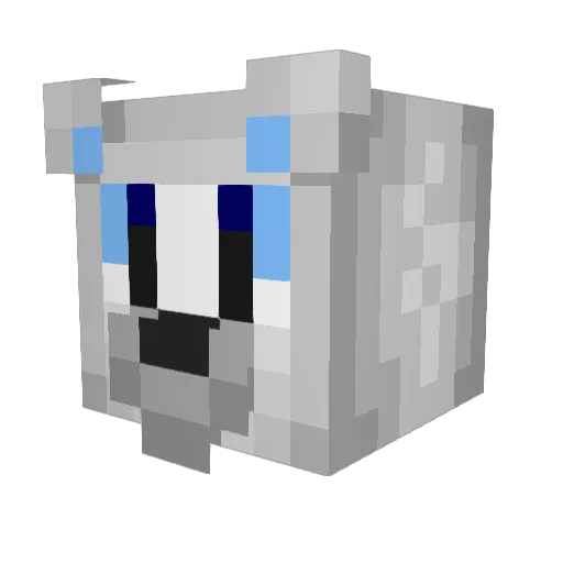 KeyoReinhart Minecraft avatar head, 3D render