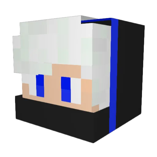 Keyonator Minecraft avatar head, 3D render