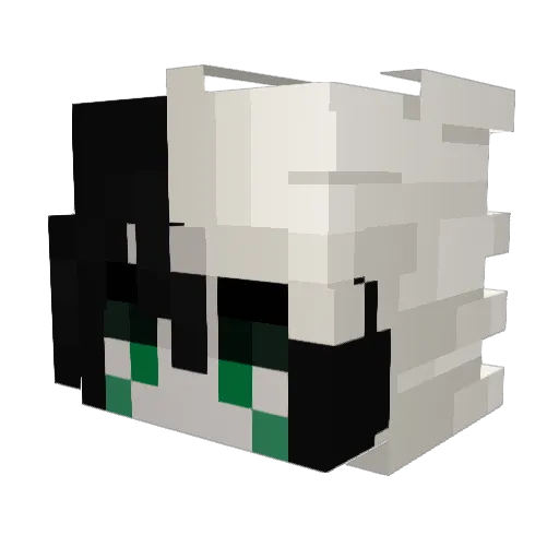 Keyonik Minecraft avatar head, 3D render