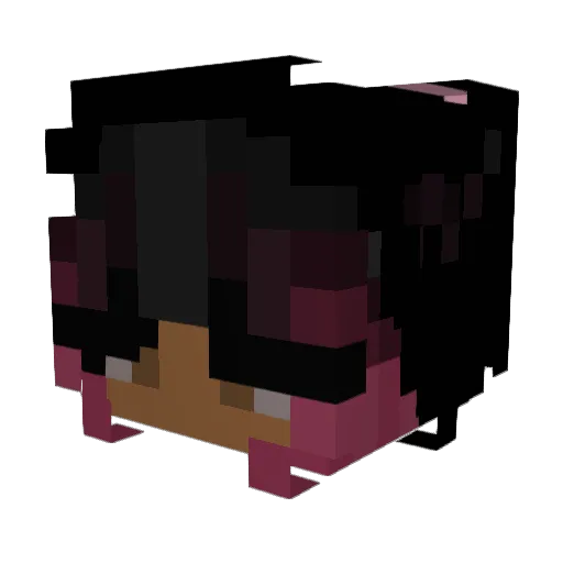 Keyoui_ Minecraft avatar head, 3D render