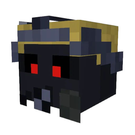 Keyry Minecraft avatar head, 3D render