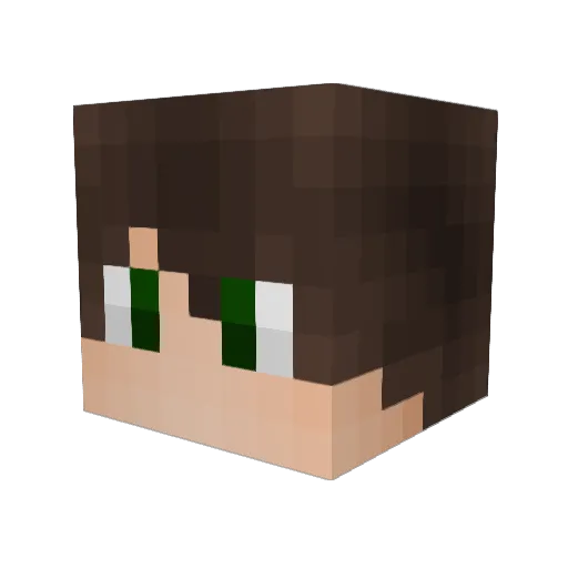 KeysCrafts Minecraft avatar head, 3D render