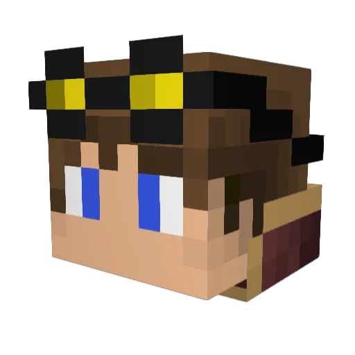 KeyserSoze__ Minecraft avatar head, 3D render