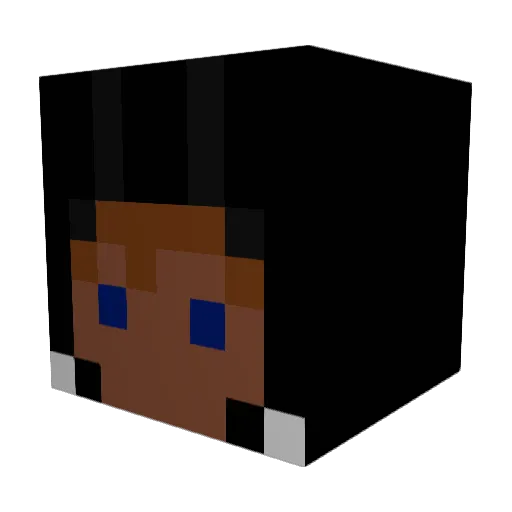 Keyslinger Minecraft avatar head, 3D render