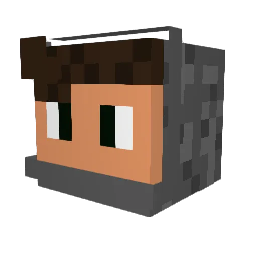 Keysto10 Minecraft avatar head, 3D render