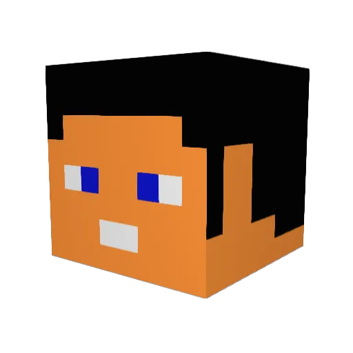 Keystone0312 Minecraft avatar head, 3D render