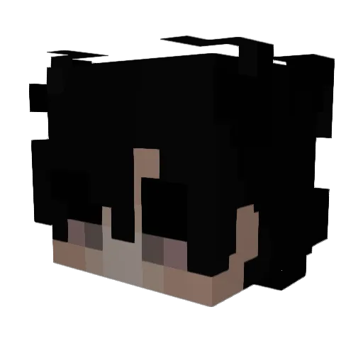 Keyswitches Minecraft avatar head, 3D render