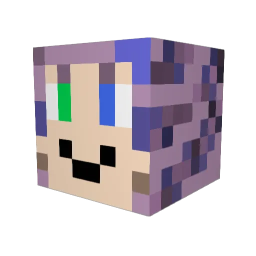 KeyvaJuniper Minecraft avatar head, 3D render
