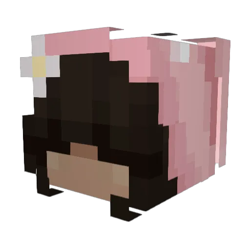 Keywiilyn Minecraft avatar head, 3D render