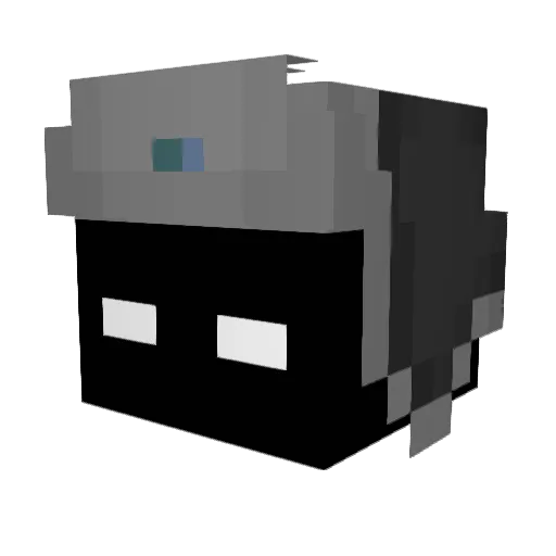 KeyyXZzzway Minecraft avatar head, 3D render