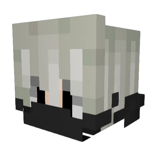 Keyzen__ Minecraft avatar head, 3D render