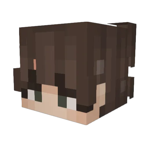 Kez2co Minecraft avatar head, 3D render