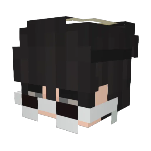 KezZx Minecraft avatar head, 3D render