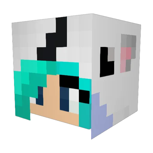 Kez_KC Minecraft avatar head, 3D render