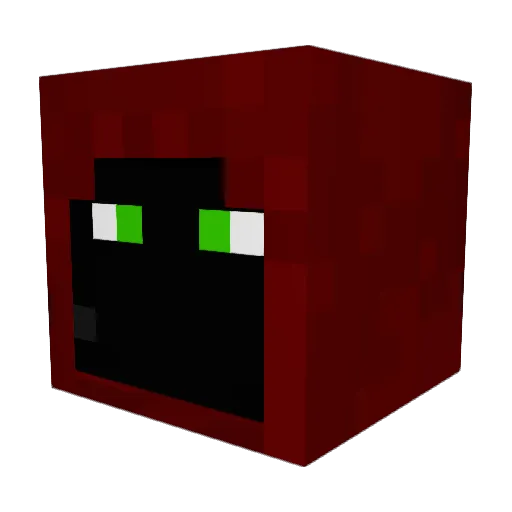Kezaileo Minecraft avatar head, 3D render