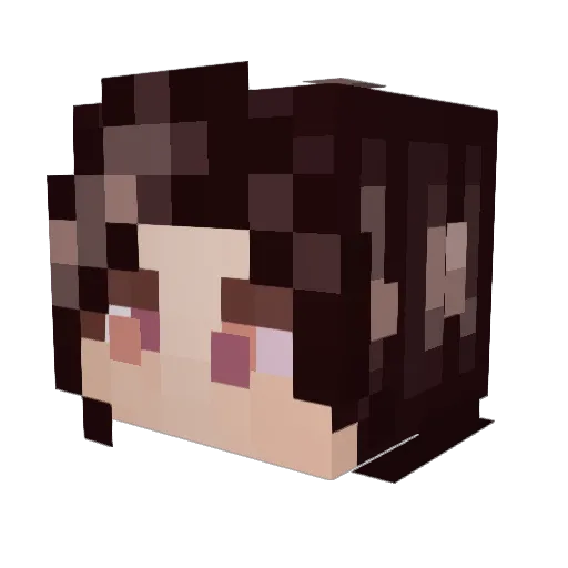Kezra128 Minecraft avatar head, 3D render