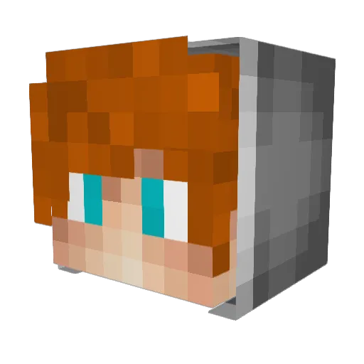 Kezza01 Minecraft avatar head, 3D render