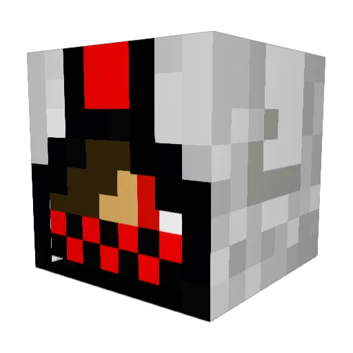 Kezzari Minecraft avatar head, 3D render