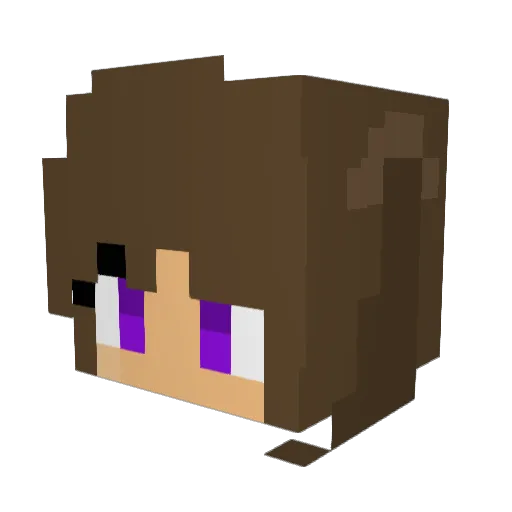 Kezzee Minecraft avatar head, 3D render