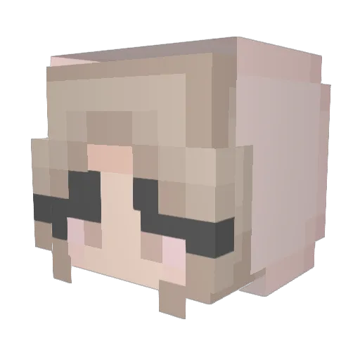 Kezzy12 Minecraft avatar head, 3D render