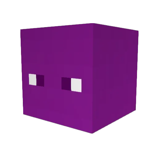 Kflu Minecraft avatar head, 3D render
