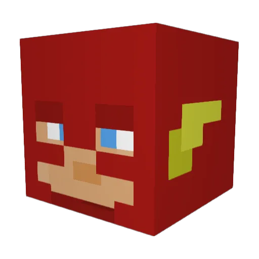 Kfmumi Minecraft avatar head, 3D render