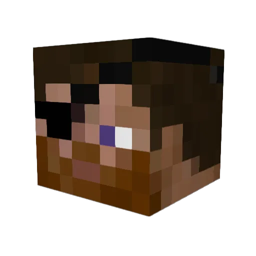 Kfor33 Minecraft avatar head, 3D render