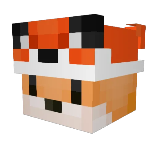 Kg12TG Minecraft avatar head, 3D render