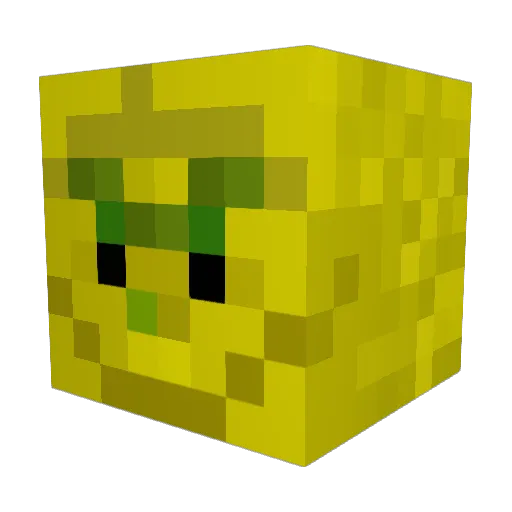 Kgle Minecraft avatar head, 3D render