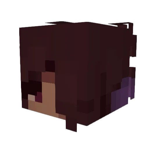 Kgullj Minecraft avatar head, 3D render