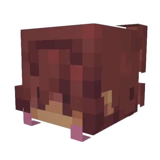 Kh2iro7 Minecraft avatar head, 3D render