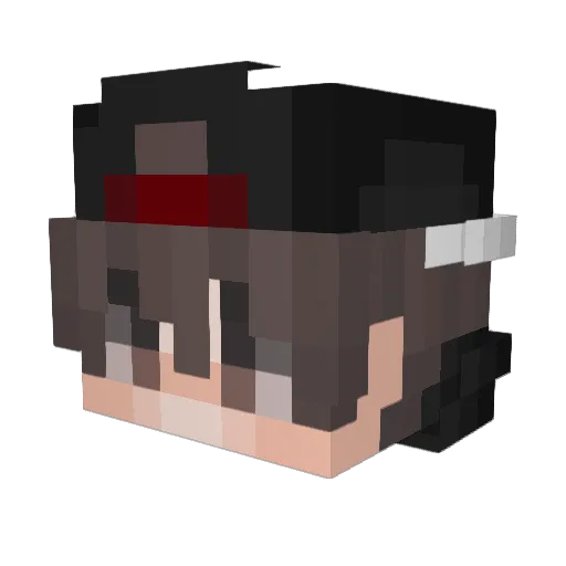 KhALiLXD Minecraft avatar head, 3D render