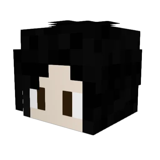 KhKan Minecraft avatar head, 3D render