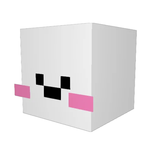 Kh_JiGun Minecraft avatar head, 3D render