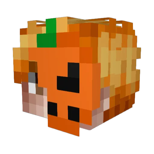 Kha0ss_ Minecraft avatar head, 3D render