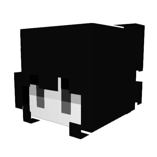Kha0x_ Minecraft avatar head, 3D render