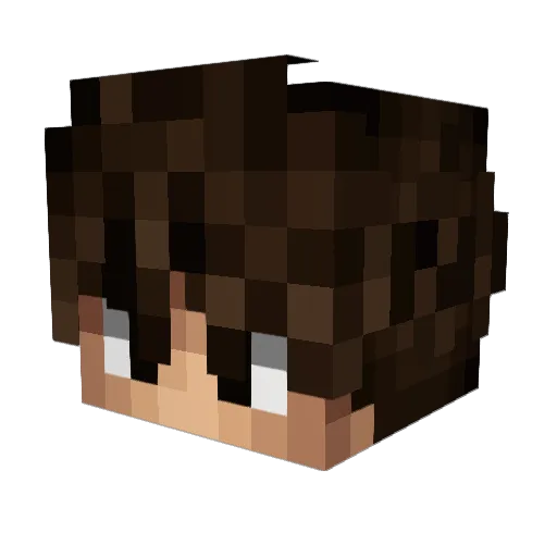 KhaDani Minecraft avatar head, 3D render