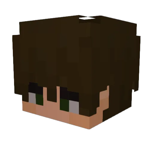 Khaegee Minecraft avatar head, 3D render