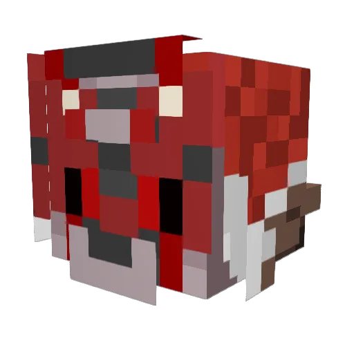 KhaiCoyote Minecraft avatar head, 3D render