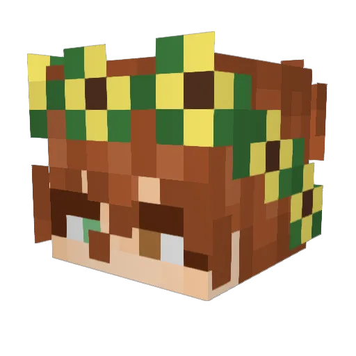 KhaiFieri Minecraft avatar head, 3D render