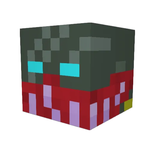 KhaineFDRG Minecraft avatar head, 3D render