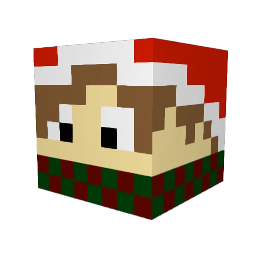 Khaiwan Minecraft avatar head, 3D render