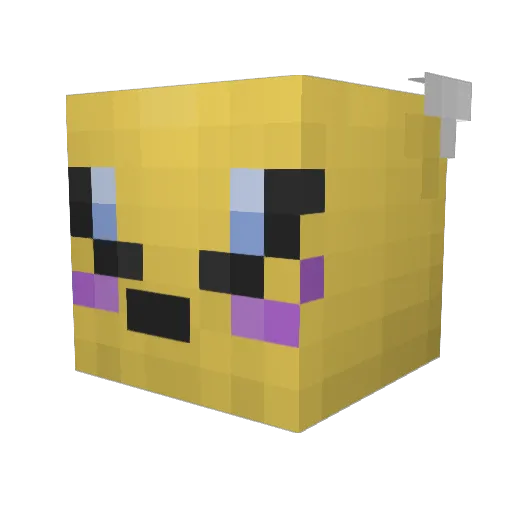 Khaji34 Minecraft avatar head, 3D render
