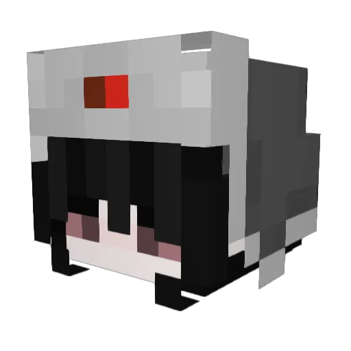 Khakface Minecraft avatar head, 3D render