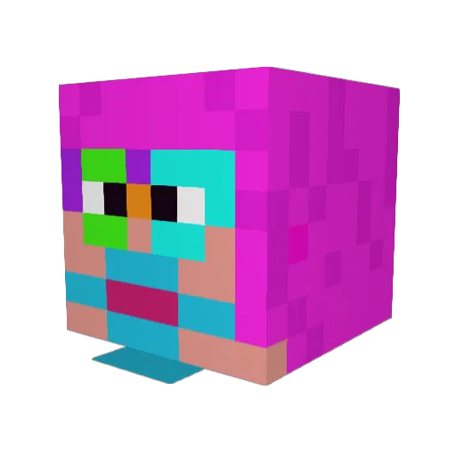 KhalBobo Minecraft avatar head, 3D render