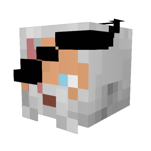 KhalOdin Minecraft avatar head, 3D render